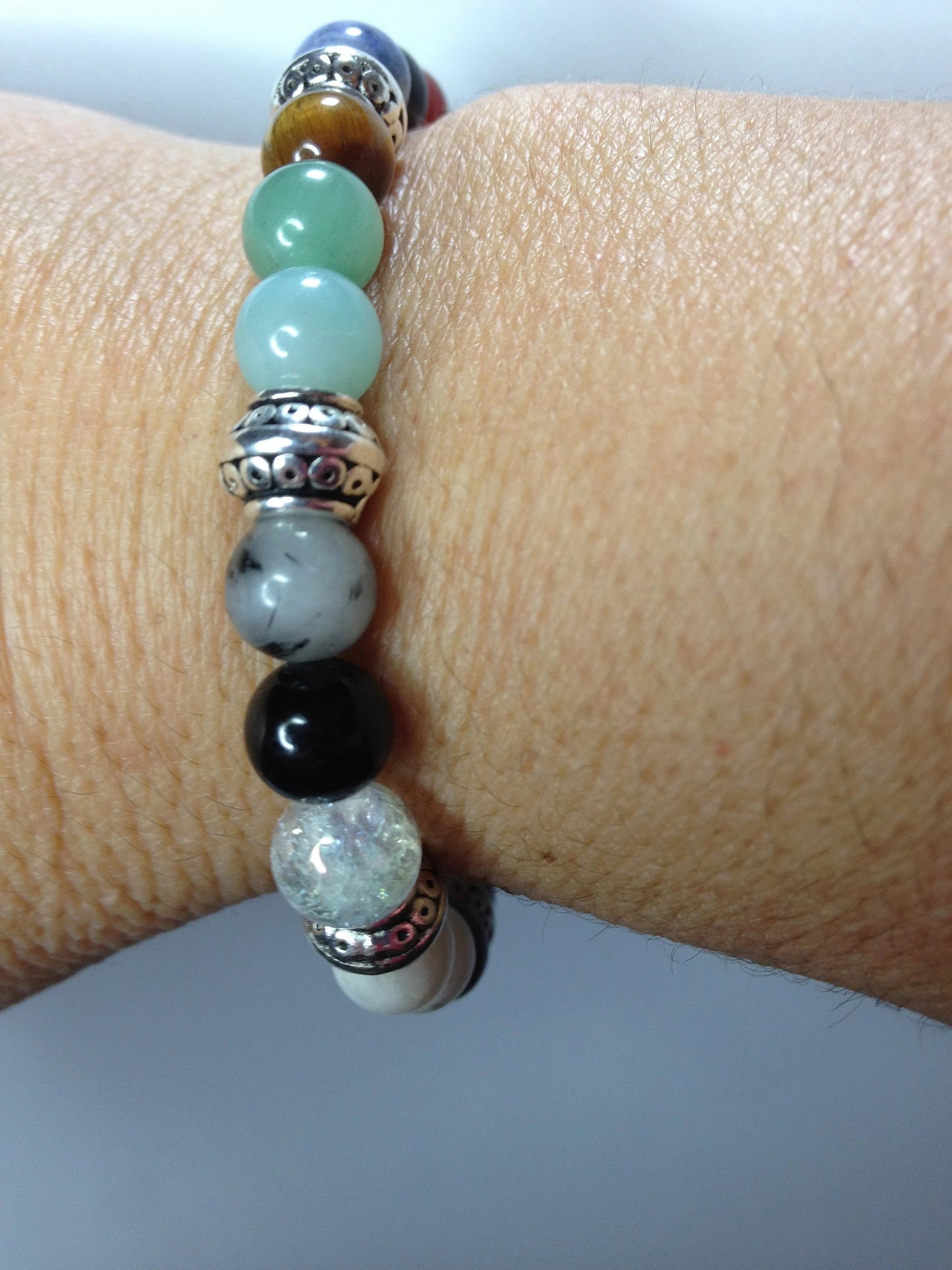 Prosperity: Symphony of Gemstone Beads with Prosperous Energies Stretch Bracelet