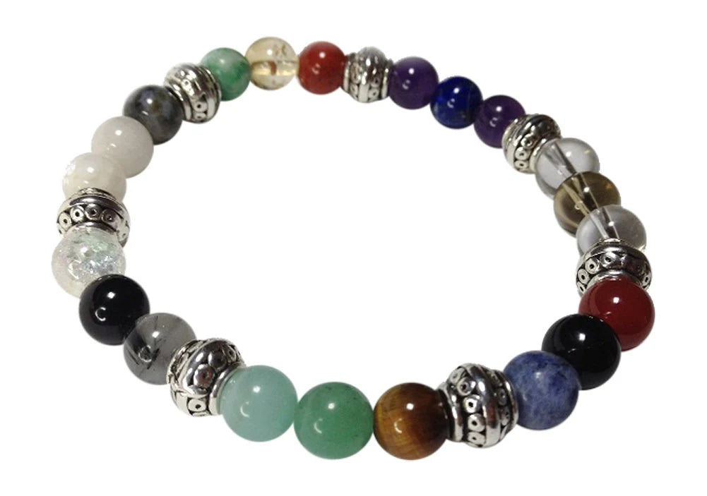 Prosperity: Symphony of Gemstone Beads with Prosperous Energies Stretch Bracelet