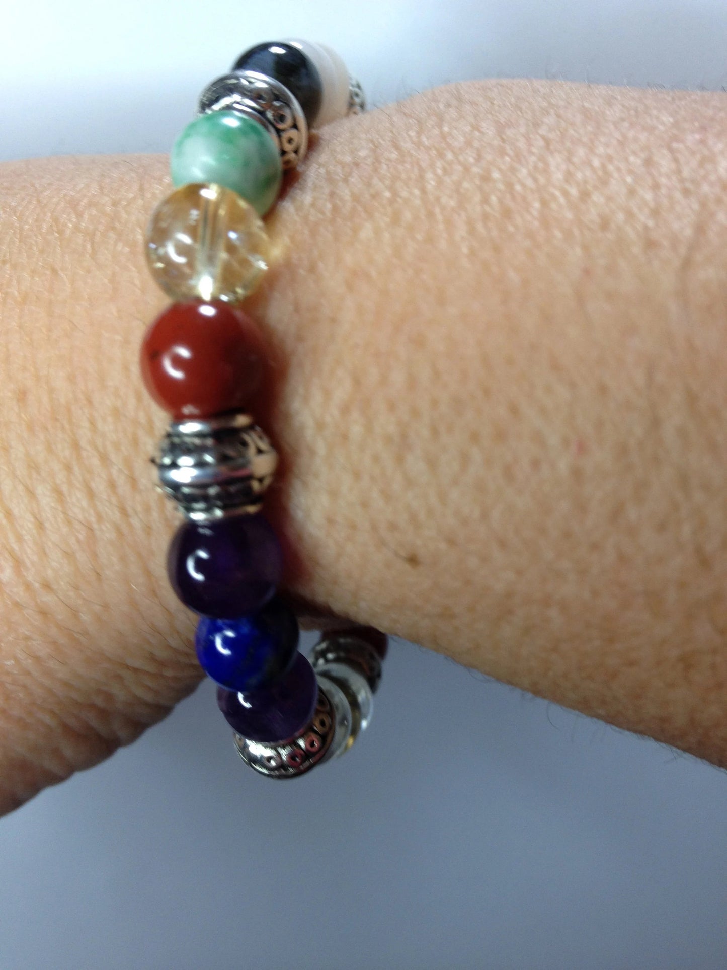 Prosperity: Symphony of Gemstone Beads with Prosperous Energies Stretch Bracelet